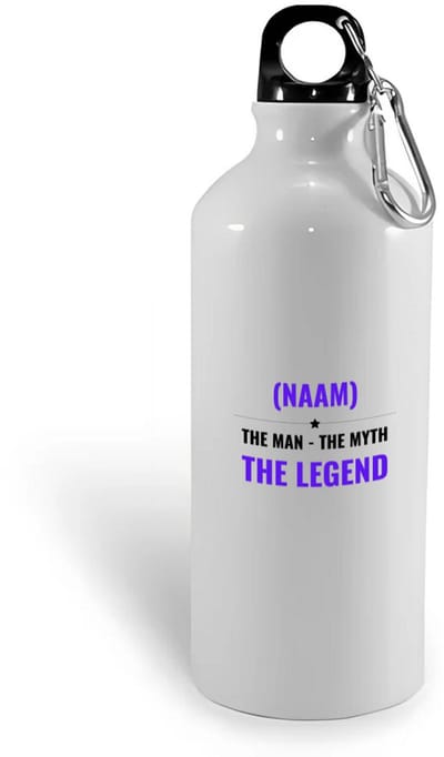 Hacebo® - the man the myth the legend met je eigen naam waterfles - Legendary - iemand die een legend is - de man - myth - mythe - legendarisch - verjaardagscadeau - verjaardag - cadeau - kado - geschenk - gift - water fles - 400ML