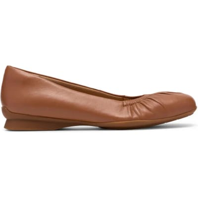 Clarks Jazmynn Lo - dames ballerina - Bruin - maat 38 (EU) 5 (UK)