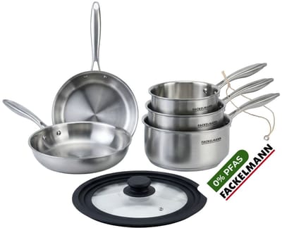 Pan 24 cm van 18/10 roestvrij staal Triply Fackelmann Vita3