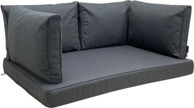Madison - Loungekussen - Tuinkussen - Palletkussen - Rugkussen - Waterbestendig - 5-delig - 120 x 80cm - Manchester Grijs