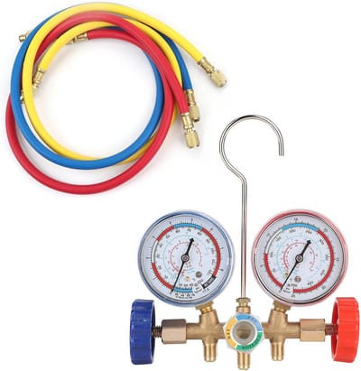 Toolset voor Koelmiddel Airconditioning met Slangen en Haakset