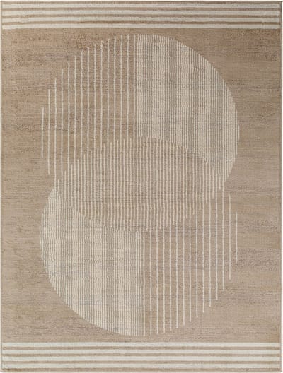 SURYA - ENSO2 Modern Scandinavisch Bruin/Beige Tapijt