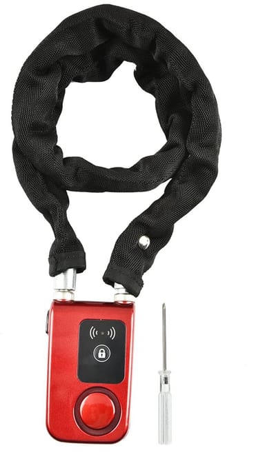Dailygoods- Fietsslot met Alarmfunctie - Vouwslot - Anti-diefstal - Waterdicht - Duurzaam - ABS-kunststof en Koper - Fietsalarm
