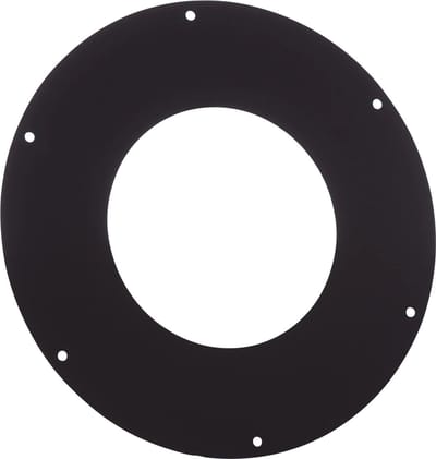 Rozet Ø150 Zwart 1mm.