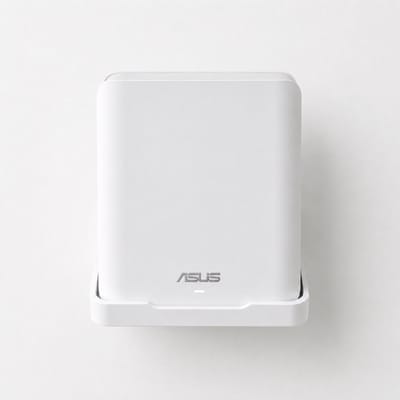 YUOM. Wandhouder Geschikt voor ASUS ZenWiFi BD5 – Mesh WiFi Muurbeugel – Router Houder – WiFi 7 – Wit – Incl. Schroeven & Pluggen