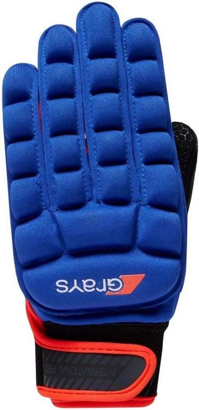 International Pro Zaalhandschoen Navy/Neon Rood