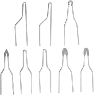 Houtverbrandingsgereedschap Punten - Pyrografie Tips - Detail Werk - Hoge Impedantie - 8 Stuks - Metaal