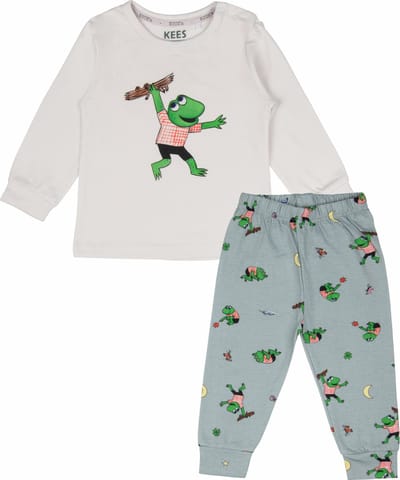 Kuuk'n Kees Wit/Groen Pyjama maat 62/68 2020462