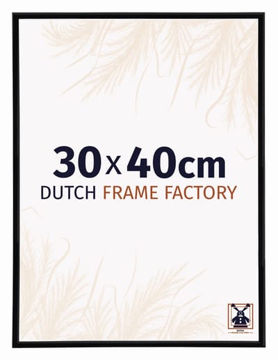 Fotolijst 30x40 cm - Kunststof - Zwart Hoogglans - Angers