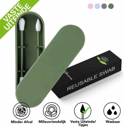 Bamboozy Herbruikbare Wattenstaafjes met vastzittende uiteindes - Kies je kleur