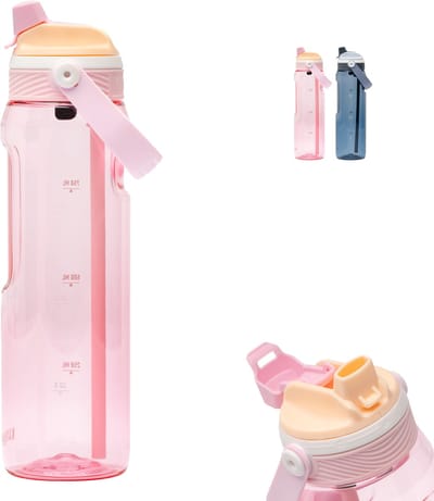 Kambukka Dupla Drinkfles 1000 ml - 2-in-1 Waterfles - 100% Lekvrij - Magnolia Blossom
