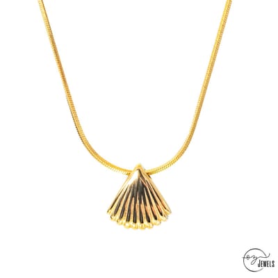 OZ Jewels – Elegante Schelp Ketting – 18K Verguld – Vrouwen – Verstelbare