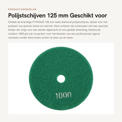 Dailygoods- Schuurdiscs 125 mm - Polijstpasta - Polijstpads - Polijstmiddel - Polijstschijven - Sterke slijpkracht en gladheid