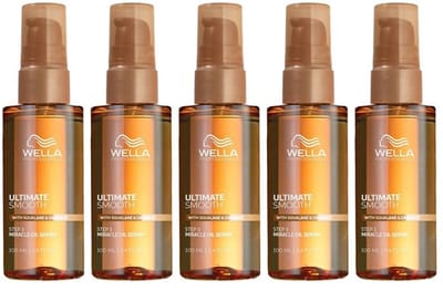5x Wella Ultimate Smooth Miracle Oil Serum 100ml