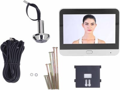 Draadloze Deurcamera - Slimme Deurbel Camera - Huisbeveiliging - HD Videodetectie - 18.9 x 12.6 x 7.5 cm - Zilver