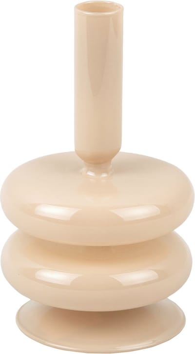 Present Time Kandelaar Sparkle Double Ring - Zandbruin - Ø10cm - Scandinavisch,Modern