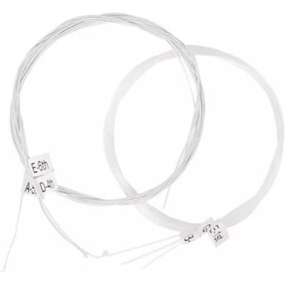 Cordes de Guitare Classique Calibres 28 à 43 Revêtement Anti-Rouille Transparent Jeu de Cordes de Guitare en Nylon Stable