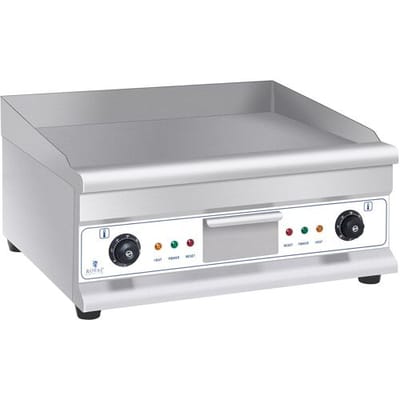 Royal Catering Dubbele elektrische grillplaat - 60 cm - glad - 2 × 3.200 W 10011139