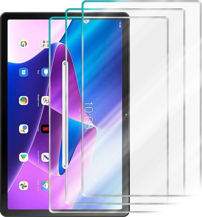 Cadorabo 3x Screenprotector geschikt voor Lenovo Tab M10 3nd - Beschermende Pantser Film in - Getemperd (Tempered) Display beschermend glas in 9H hardheid met 3D Touch