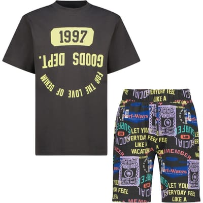 Vingino Boys Wasoy Pyjama Mettalic Grey Taglia: L | Pantaloni Outlet | Unisex | Grigio