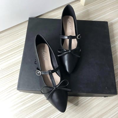 Platte Schoenen Voor Dames Lente Nieuwe Mary Jane Strik Scoop Boot Schoenen Wit Dames Flats Zacht Leer Casual Schoenen Maat 41 42 43 33