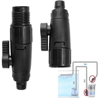 Aquarium Slang Koppeling met Waterstroom Regelklep voor Nauwkeurige Stroomregeling, 12mm Adapter met Handvat voor Aquaristiek en Waterbeheer