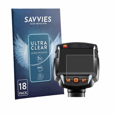 Savvies - Screenprotector voor Testo 872 - Folie Beschermfolie transparant 18 Stuks