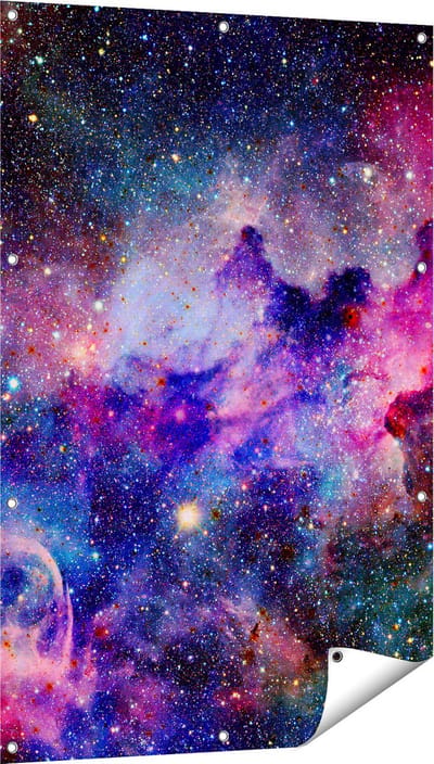 Gards Tuinposter Sterrenstelsel in de Ruimte - 80x120 cm - Tuindoek - Tuindecoratie - Wanddecoratie buiten - Tuinschilderij
