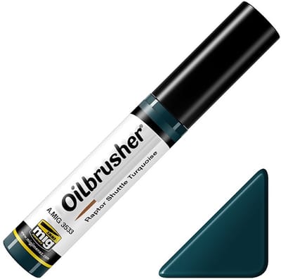 AMMO by Mig Jimenez Hobbyverf Enamel verf - MIG 3533 Oilbrusher Raptor Shuttle Turquoise Oilbrusher(s) - 10 ml