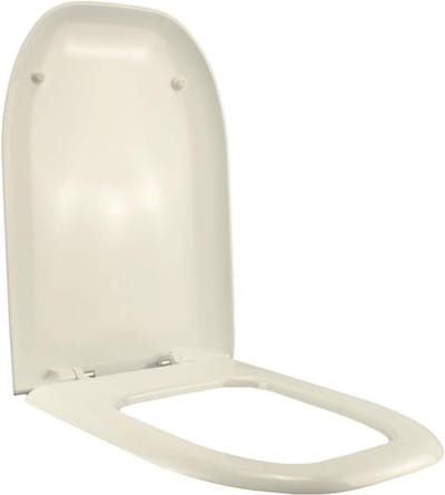 Toiletbril - WC-bril - Badkamer Vernieuwen - Keramiek Look - Standaard - Wit
