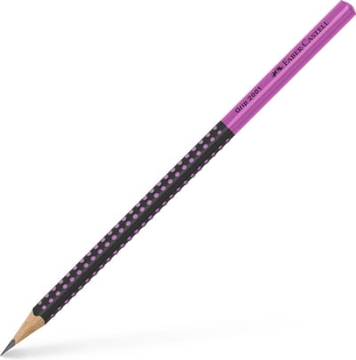 Faber-Castell Grip 2001- grafietpotlood - two tone - zwart/roze - FC-517011