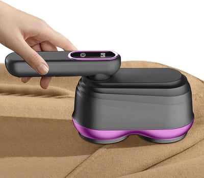 Pluizenverwijderaar - Draagbaar Oplaadbaar met Dubbele Kop voor Bolletjesverwijdering,Huishoudelijke Benodigdheden Voor Kleding Tapijten Linnen Stoffering Bed Fleece Schoenen Meubilair