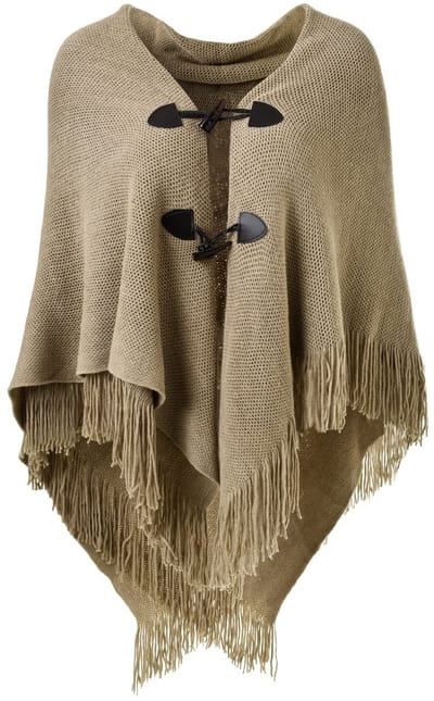 Dailygoody - Poncho voor dames - Open voorkant - Luxe sjaal - Herfst winter 2023 - Zachte materialen - Geschikt voor casual en feestelijke gelegenheden