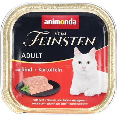 ANIMONDA Vom Feinsten Rundvlees- en aardappelvoer voor volwassen katten 100 Voeding