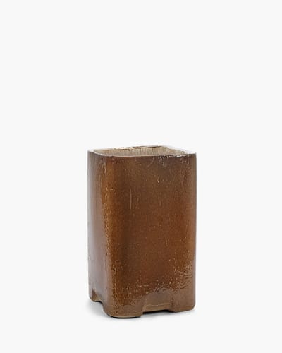 Serax Kelly Wearstler Bloempot-Plantenbak Planter Hoog 04 Amber Book 20cm x 20.cm x H40.5 cm