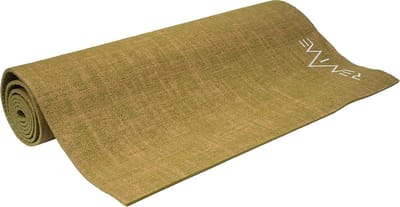 REVIVE eco / duurzame Yogamat "NATURE" - exercise / fitness mat- lichtgewicht - kleur groen - 183 x 61 cm, 5 mm dikte, gemaakt van Jute icm PER