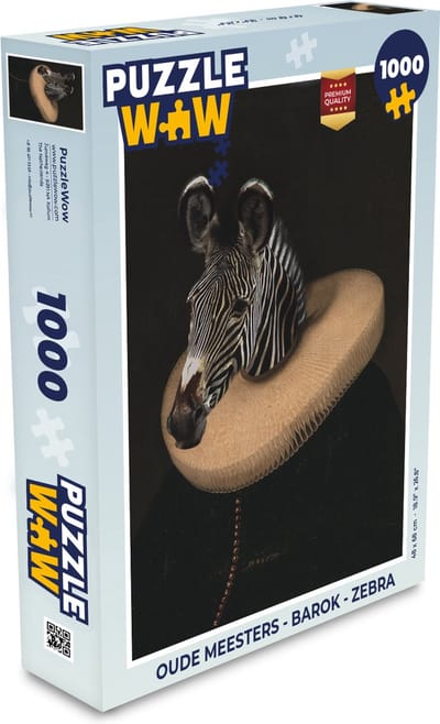 Puzzel Oude Meesters - Barok - Zebra - Legpuzzel - Puzzel 1000 stukjes volwassenen
