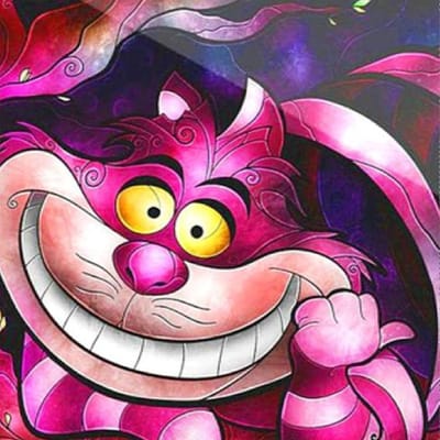 5D Diamant Schilderij Cartoon Uil Aankomst Volledige Ronde Diamant Borduurwerk Verkoop Mozaïek Kat 30x30CM rozerode kleur