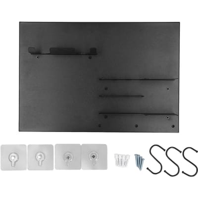 Wand Tamper Portafilter Houder Ruimtebesparend Metaal Aan de Muur Gemonteerd Koffiestation Organizer voor Bar black