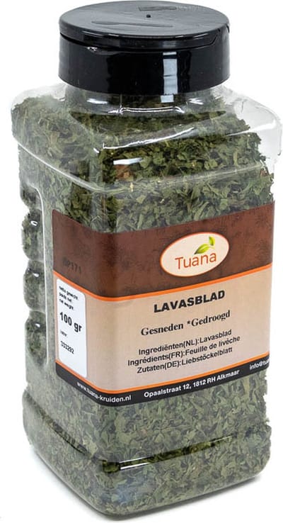 Tuana Kruiden - Lavas Blad Gesneden - Maggikruid - Strooibus 100 Gram - Tuanashop - GP-L-0004