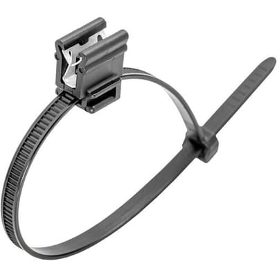 Cimco 181825 Cimco Werkzeuge Kabelbinder met stalen tong 200 mm 4.60 mm Zwart UV-gestabiliseerd, Flexibel 100 stuk(s)