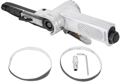 Dailygoods- Luchtbandschuurmachine 16000 tpm - Mini Luchtbandschuurmachine - Pneumatisch Gereedschap - Duurzaam Materiaal - 360° Verstelbaar Handvat - Compact Ontwerp - Bandschuurmachine