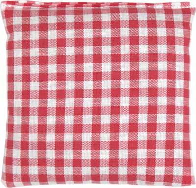 Rood-wit korrelkussen 12x12cm - Warm/koud wellness kussen