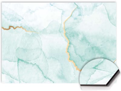 KitchenArt - Misty Jade Spatscherm - 60x30 cm - Spatscherm Achterwand Keuken - Spatwand Keuken