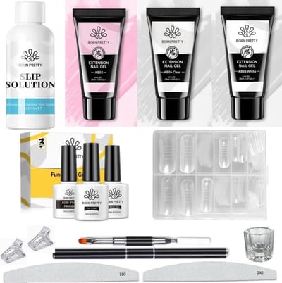 Born Pretty - Polygel - Polygel nagels - Polygel Nagels Starterpakket - Polygel kit - Polygel kleuren - Polygel producten - Polygel set - Acrygel - Polygel clear - Polygel roze - Polygel nude - Polygel wit - Polygel tube - Polygel Starters Kit