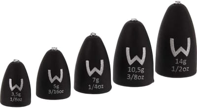 Westin Add-it Tungsten Bullet Weights Matt Black / 3.5g