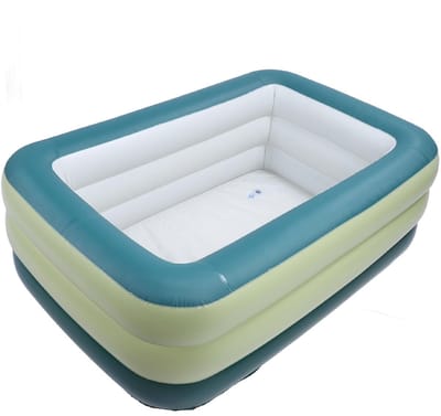 Dailygoods- Opblaasbaar Zwembad 3-laags - Opblaasbaar Familie Zwembad - Geschikt Voor Kinderen/Volwassenen - 184 Liter - Ideaal Voor Zomerfeestjes