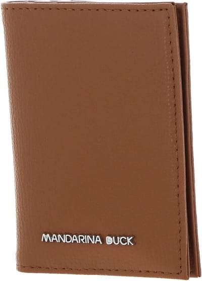 MANDARINA DUCK Leren Kaarthoes Mellow Urban Card Case Indian Tan Bruine