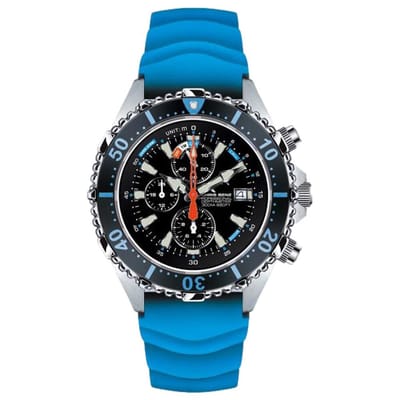 Chris Benz - CB-C300X-LB-KBB - Duikhorloge - Unisex - Quartz