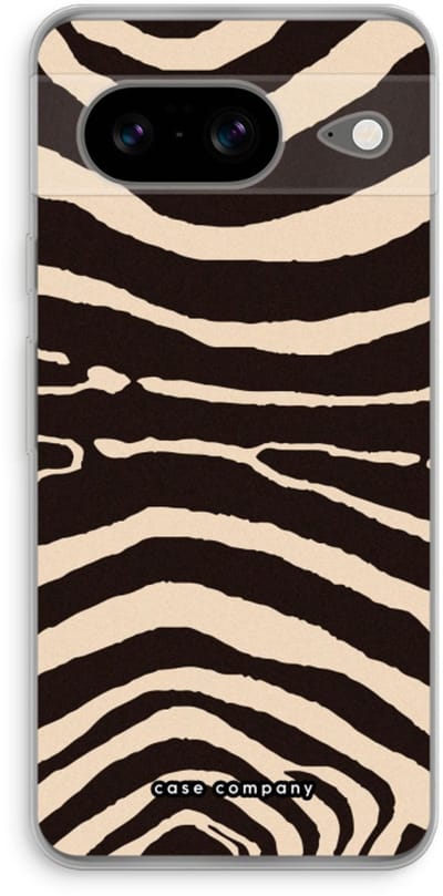 Case Company® - Hoesje geschikt voor Google Pixel 8 hoesje - Arizona Zebra - Soft Cover Telefoonhoesje - Bescherming aan alle Kanten en Schermrand